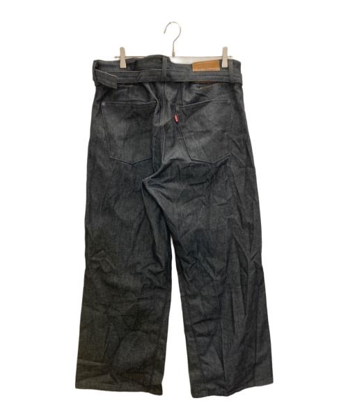 LEVI'S（リーバイス）LEVI'S (リーバイス) EDIFICE (エディフィス) ベルテッドワイドデニムパンツ インディゴ サイズ:SIZE 86cm(W34)の古着・服飾アイテム