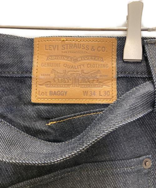LEVI'S（リーバイス）LEVI'S (リーバイス) EDIFICE (エディフィス) ベルテッドワイドデニムパンツ インディゴ サイズ:SIZE 86cm(W34)の古着・服飾アイテム