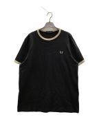 FRED PERRYフレッドペリー）の古着「リンガーTシャツ」｜グレー