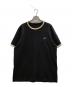 FRED PERRY（フレッドペリー）の古着「リンガーTシャツ」｜グレー
