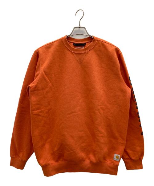 CarHartt（カーハート）CarHartt (カーハート) クルーネックスウェット オレンジ サイズ:Ｍの古着・服飾アイテム