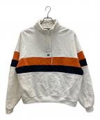 Diaspora Skateboards×PATRICKディアスポラスケートボードズ×パトリック）の古着「Club Half Zip Sweatshirt」｜アイボリー