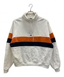 Diaspora Skateboards×PATRICK（ディアスポラスケートボードズ×パトリック）の古着「Club Half Zip Sweatshirt」｜アイボリー