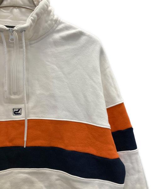 Diaspora Skateboards（ディアスポラスケートボードズ）Diaspora skateboards (ディアスポラスケートボードズ) PATRICK (パトリック) Club Half Zip Sweatshirt アイボリー サイズ:Lの古着・服飾アイテム