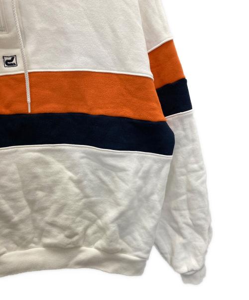 Diaspora Skateboards（ディアスポラスケートボードズ）Diaspora skateboards (ディアスポラスケートボードズ) PATRICK (パトリック) Club Half Zip Sweatshirt アイボリー サイズ:Lの古着・服飾アイテム