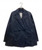 la.fラ・エフ）の古着「メモリータフタショート丈ライトアウター≪洗濯機で洗える≫」｜ネイビー