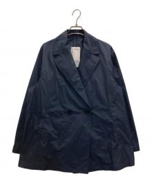 la.f（ラ・エフ）の古着「メモリータフタショート丈ライトアウター≪洗濯機で洗える≫」｜ネイビー