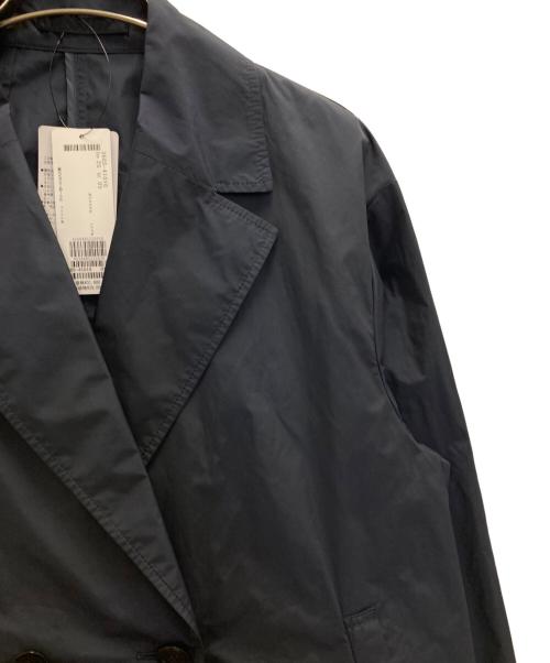 la.f（ラ・エフ）la.f (ラ・エフ) メモリータフタショート丈ライトアウター≪洗濯機で洗える≫ ネイビー サイズ:２S 未使用品の古着・服飾アイテム