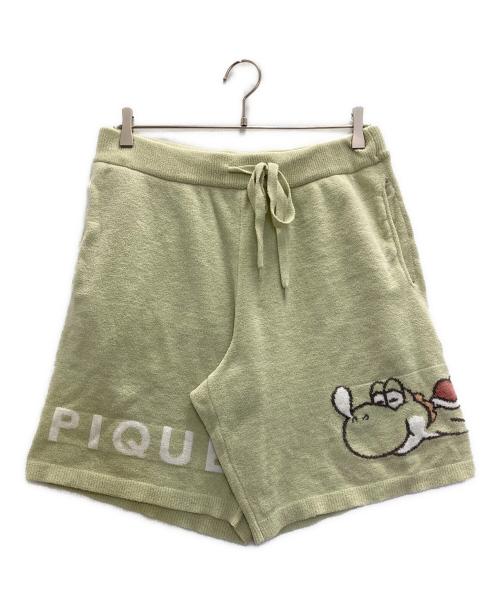 GELATO PIQUE HOMME（ジェラートピケ オム）GELATO PIQUE HOMME (ジェラートピケ オム) ヨッシー/プルオーバー＆ハーフパンツ ホワイト×グリーン サイズ:Ｍの古着・服飾アイテム
