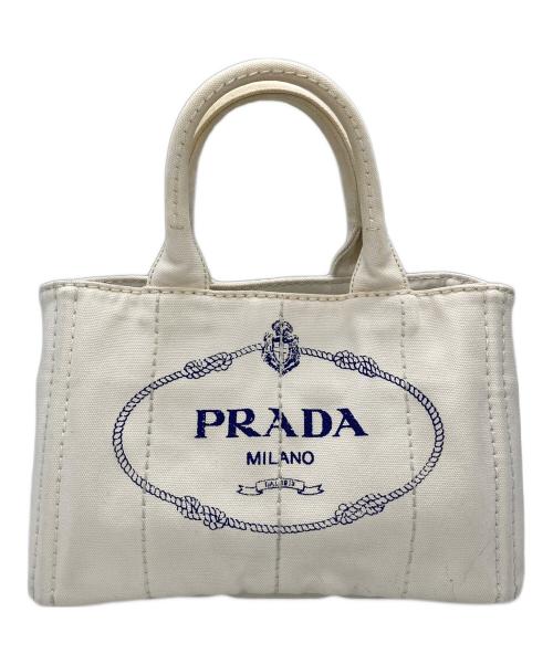 PRADA（プラダ）PRADA (プラダ) ハンドバッグ ホワイトの古着・服飾アイテム