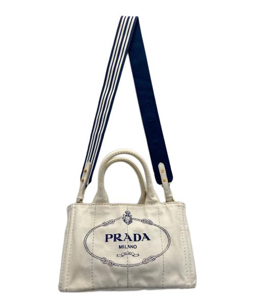 PRADA（プラダ）PRADA (プラダ) ハンドバッグ ホワイトの古着・服飾アイテム