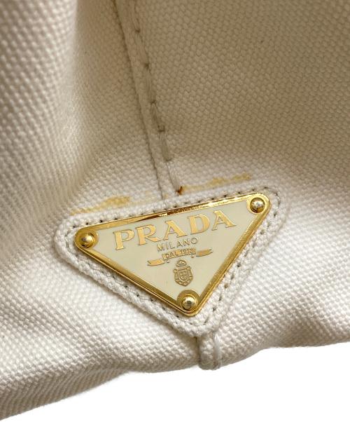 PRADA（プラダ）PRADA (プラダ) ハンドバッグ ホワイトの古着・服飾アイテム