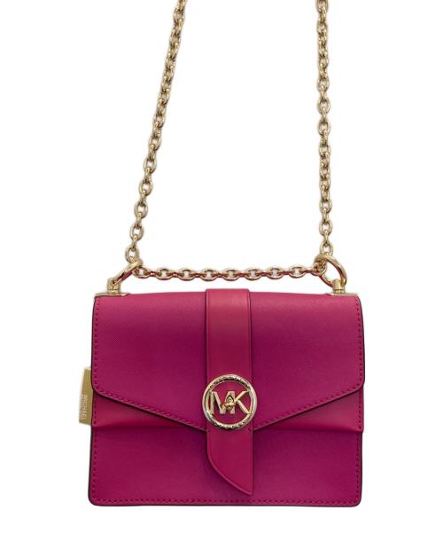 MICHAEL KORS（マイケル・コース）MICHAEL KORS (マイケル・コース) GREENWICH コンバーチブル フラップ クロスボディ ピンクの古着・服飾アイテム