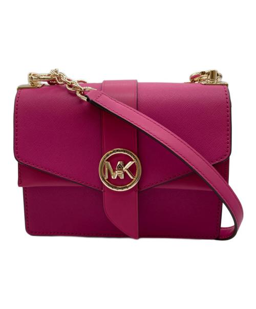MICHAEL KORS（マイケル・コース）MICHAEL KORS (マイケル・コース) GREENWICH コンバーチブル フラップ クロスボディ ピンクの古着・服飾アイテム
