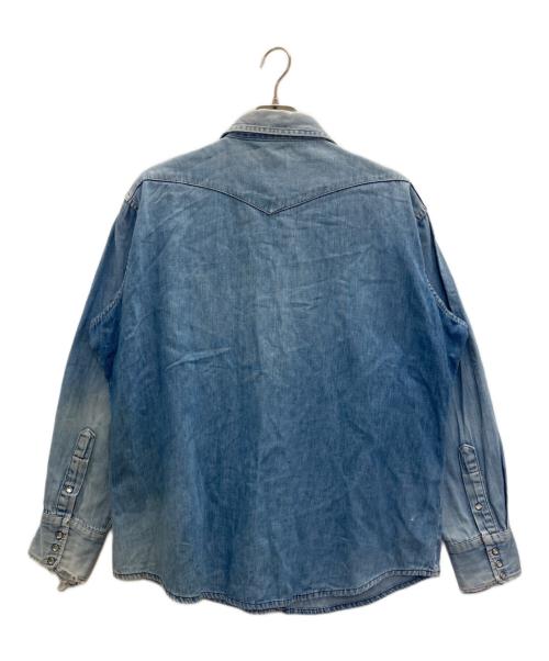 big mac（ビッグマック）BIG MAC (ビッグマック) 70’s シャンブレーウエスタンシャツ ブルー サイズ:表記なしの古着・服飾アイテム