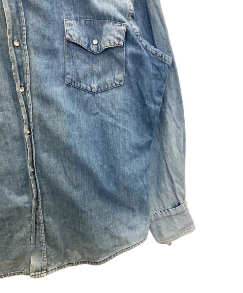 big mac（ビッグマック）BIG MAC (ビッグマック) 70’s シャンブレーウエスタンシャツ ブルー サイズ:表記なしの古着・服飾アイテム