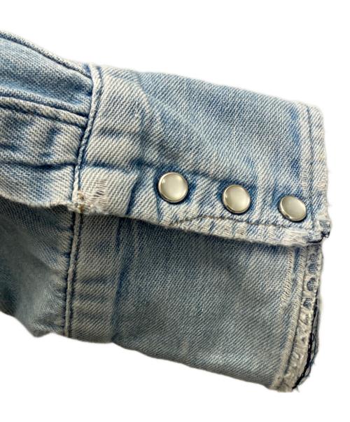 big mac（ビッグマック）BIG MAC (ビッグマック) 70’s シャンブレーウエスタンシャツ ブルー サイズ:表記なしの古着・服飾アイテム