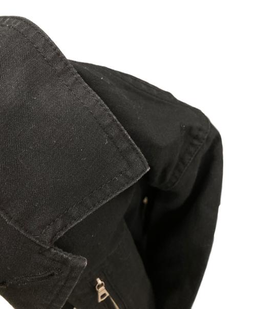 BURBERRY BLUE LABEL（バーバリー ブルー レーベル）BURBERRY BLUE LABEL (バーバリー ブルー レーベル) ダブルジップポケットジャケット ブラック サイズ:Lの古着・服飾アイテム