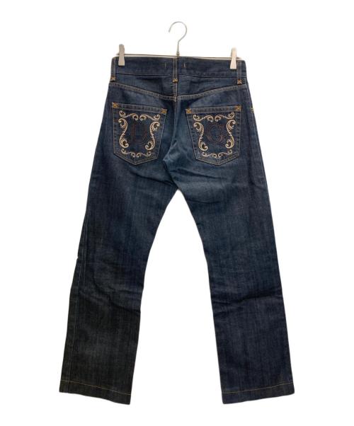 DOLCE & GABBANA（ドルチェ＆ガッバーナ）DOLCE & GABBANA (ドルチェ＆ガッバーナ) 刺繍デニムパンツ インディゴ サイズ:44の古着・服飾アイテム