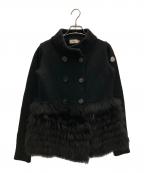 MONCLERモンクレール）の古着「タヌキファーウールカシミヤニットジャケット」｜ブラック