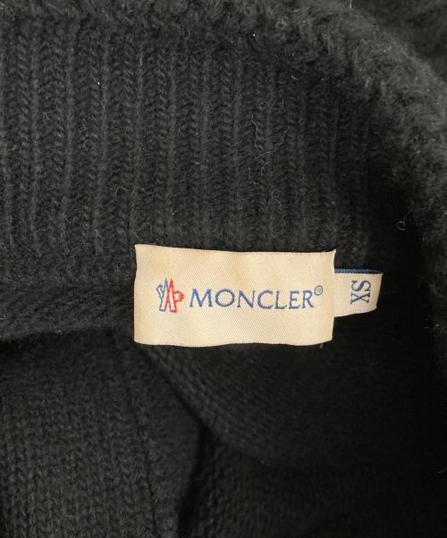 MONCLER（モンクレール）MONCLER (モンクレール) タヌキファーウールカシミヤニットジャケット ブラック サイズ:XSの古着・服飾アイテム