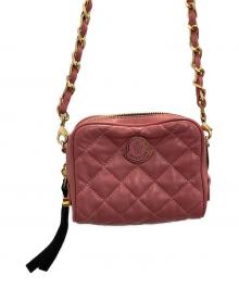 MONCLER（モンクレール）の古着「キルティングチェーンショルダーバッグ」｜ピンク