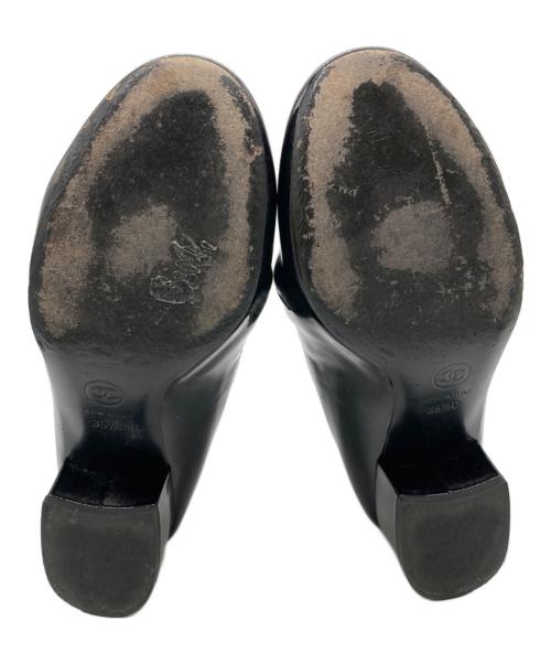 CHANEL（シャネル）CHANEL (シャネル) ココマークラメソックスブーツ ブラック サイズ:35 2/1の古着・服飾アイテム