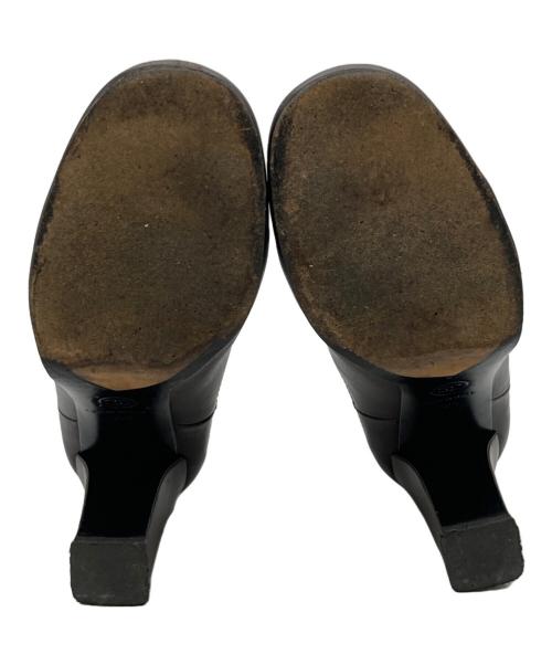 CHANEL（シャネル）CHANEL (シャネル) ココマークターンロックショートブーツ ブラウン サイズ:36 2/1の古着・服飾アイテム