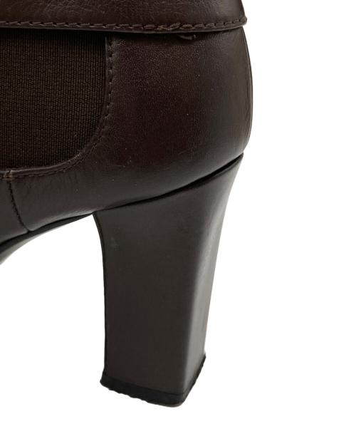 CHANEL（シャネル）CHANEL (シャネル) ココマークターンロックショートブーツ ブラウン サイズ:36 2/1の古着・服飾アイテム