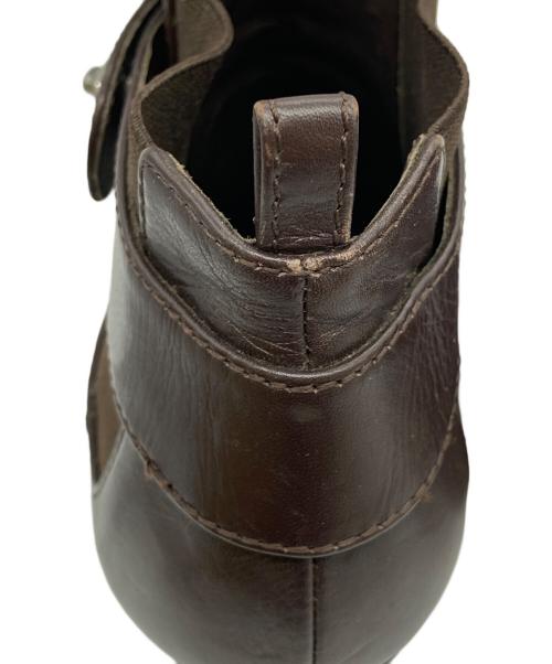 CHANEL（シャネル）CHANEL (シャネル) ココマークターンロックショートブーツ ブラウン サイズ:36 2/1の古着・服飾アイテム