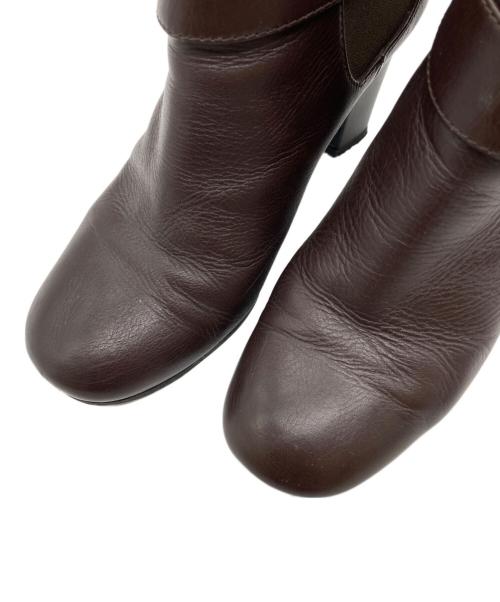 CHANEL（シャネル）CHANEL (シャネル) ココマークターンロックショートブーツ ブラウン サイズ:36 2/1の古着・服飾アイテム