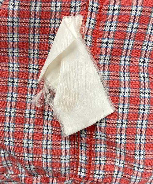 Columbia（コロンビア）Columbia (コロンビア) 半袖チェックシャツ レッド サイズ:Ｍの古着・服飾アイテム