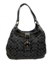 COACH（コーチ）の古着「ソーホーシグネチャートートバッグ」｜ブラック