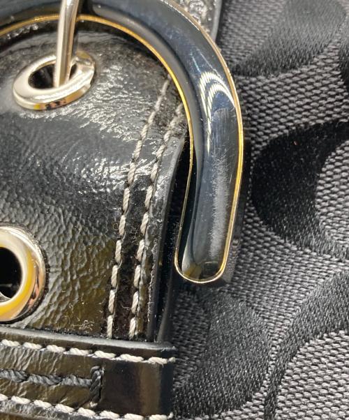 COACH（コーチ）COACH (コーチ) ソーホーシグネチャートートバッグ ブラックの古着・服飾アイテム