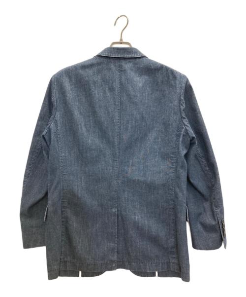 ERMENEGILDO ZEGNA（エルメネジルド・ゼニア）ERMENEGILDO ZEGNA (エルメネジルド・ゼニア) デニム2Bジャケット インディゴ サイズ:7-48Cの古着・服飾アイテム