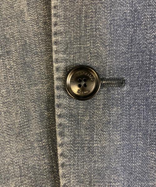 ERMENEGILDO ZEGNA（エルメネジルド・ゼニア）ERMENEGILDO ZEGNA (エルメネジルド・ゼニア) デニム2Bジャケット インディゴ サイズ:7-48Cの古着・服飾アイテム
