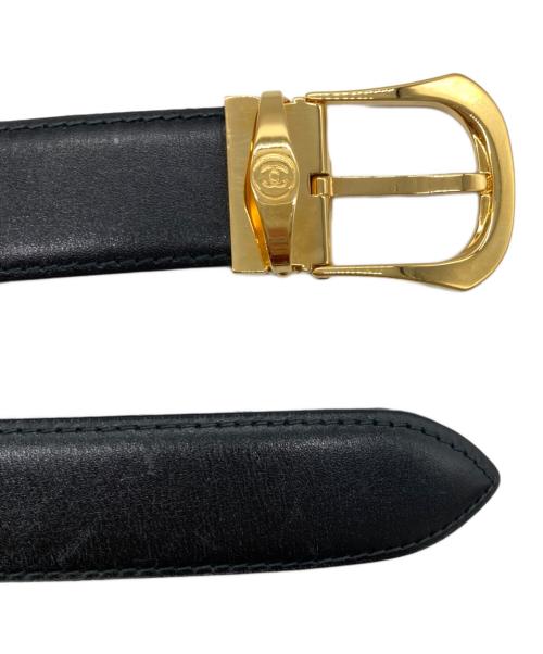 CHANEL（シャネル）CHANEL (シャネル) ココマークレザーベルト ブラックの古着・服飾アイテム