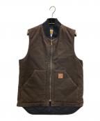 CarHarttカーハート）の古着「ダックベスト」｜ブラウン