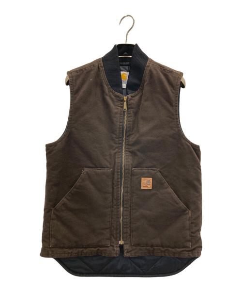 CarHartt（カーハート）CarHartt (カーハート) ダックベスト ブラウン サイズ:Sの古着・服飾アイテム