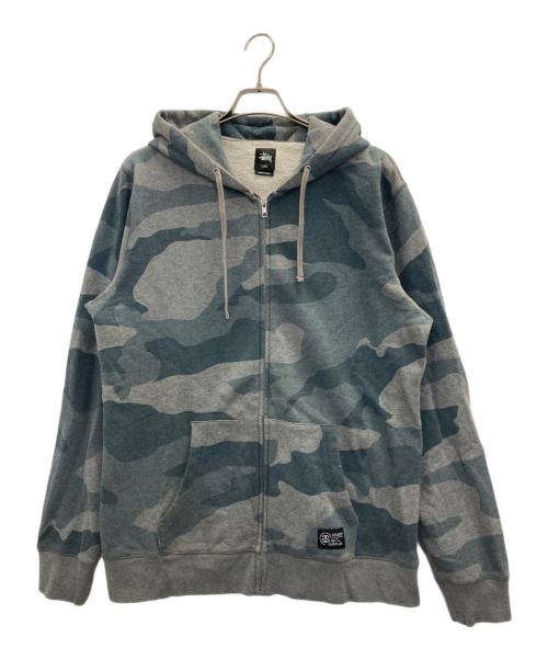 stussy（ステューシー）stussy (ステューシー) 00s camouflage zip parka カーキ サイズ:XLの古着・服飾アイテム