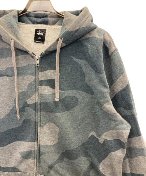 stussy（ステューシー）stussy (ステューシー) 00s camouflage zip parka カーキ サイズ:XLの古着・服飾アイテム