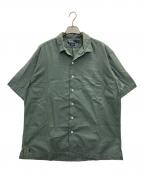 POLO RALPH LAURENポロ・ラルフローレン）の古着「90s cotton caldwell open coller s/s shirts」｜グリーン