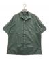 POLO RALPH LAUREN（ポロ・ラルフローレン）の古着「90s cotton caldwell open coller s/s shirts」｜グリーン