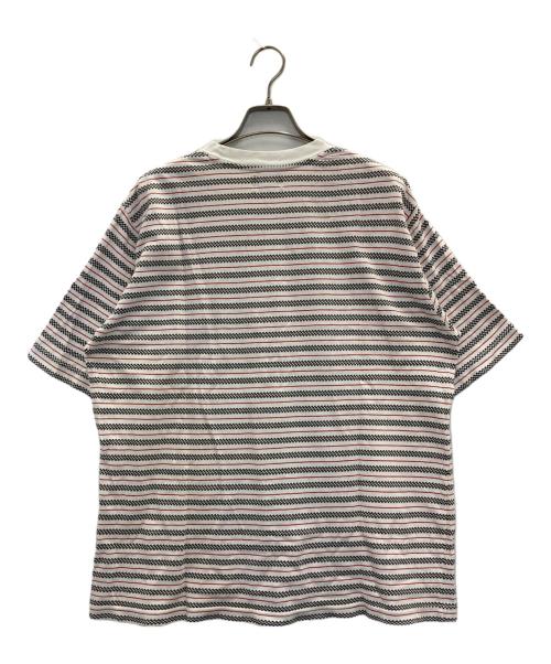 stussy（ステューシー）stussy (ステューシー) 90s checker border s/s Tee ホワイト サイズ:Lの古着・服飾アイテム