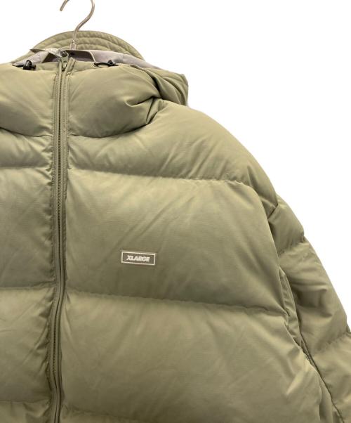 X-LARGE（エクストララージ）X-LARGE (エクストララージ) RIPSTOP HOODED DOWN JACKET オリーブ サイズ:XLの古着・服飾アイテム