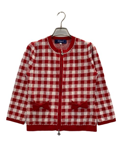 M'S GRACY（エムズグレイシー）M'S GRACY (エムズグレイシー) カーディガン レッド サイズ:38の古着・服飾アイテム