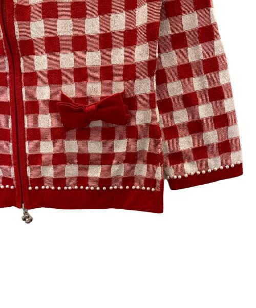 M'S GRACY（エムズグレイシー）M'S GRACY (エムズグレイシー) カーディガン レッド サイズ:38の古着・服飾アイテム