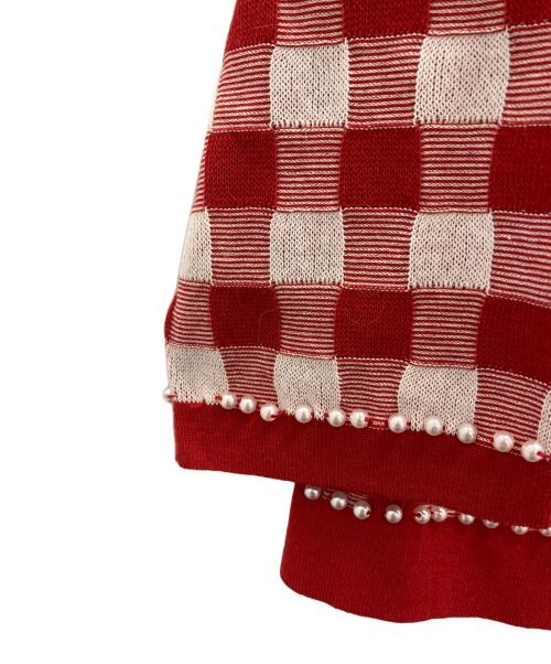 M'S GRACY（エムズグレイシー）M'S GRACY (エムズグレイシー) カーディガン レッド サイズ:38の古着・服飾アイテム