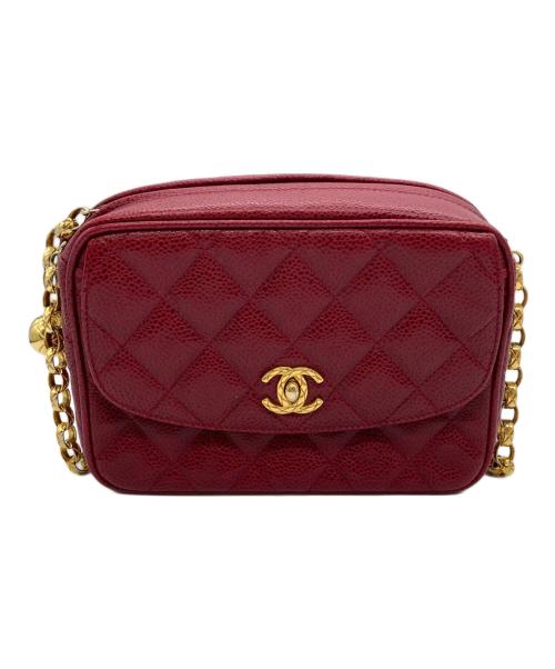 CHANEL（シャネル）CHANEL (シャネル) マトラッセカメラバッグ レッドの古着・服飾アイテム