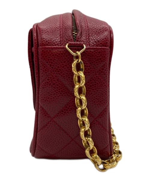 CHANEL（シャネル）CHANEL (シャネル) マトラッセカメラバッグ レッドの古着・服飾アイテム